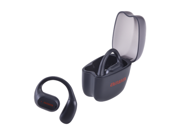 Aiwa OWS Earbuds with Display Charging Case