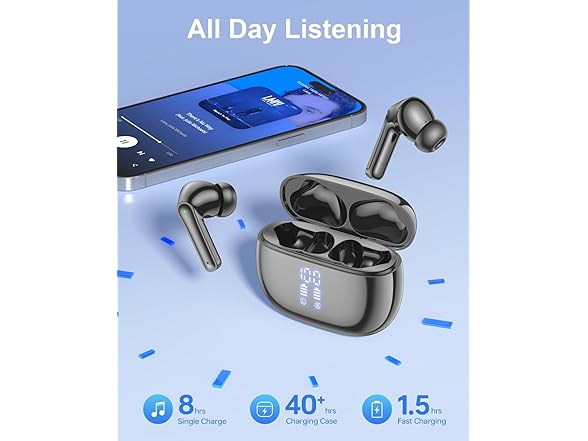HUIFU Wireless Earbuds Bluetooth Headphones