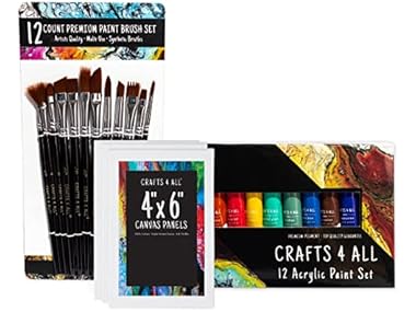 $15.99, Was $33.99, 52% Off! 28 Piece Acrylic Paint Set Kit (2 Pack) dealfomo