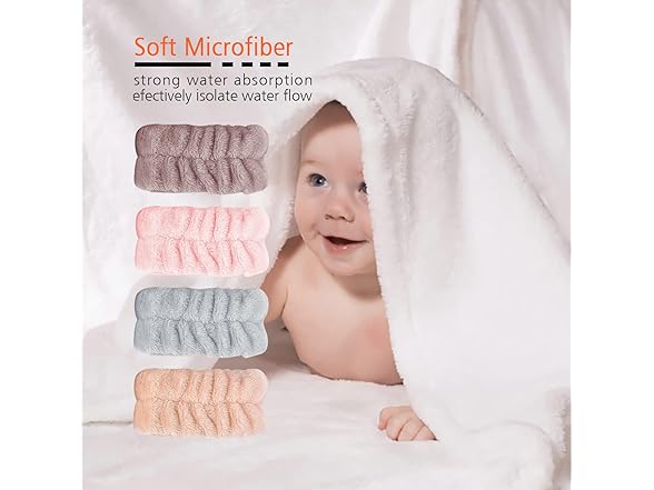 TEGOOL 4 Pair Absorbent Towel Wristbands