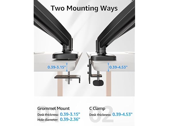 MOUNTUP dual monitor arm