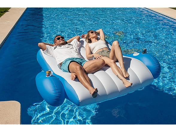 Zone Tech Inflatable Pool Floats Adults, Recliner Float