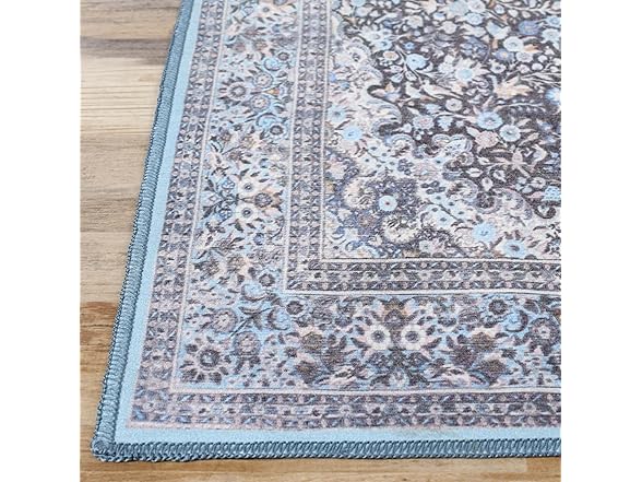 Superior Modern Geometric Floral Medallion Indoor Area Rug