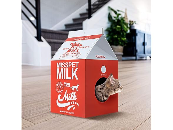 FluffyDream Cat Scratcher Cardboard, Scratching Pad House