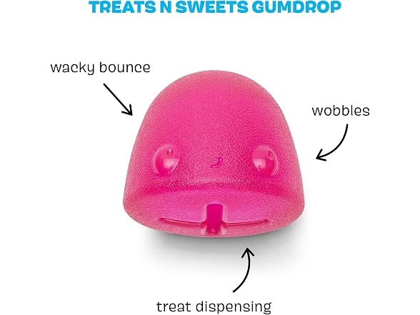 BarkBox Treats N' Sweets Gumdrop Rubber Dog Toy