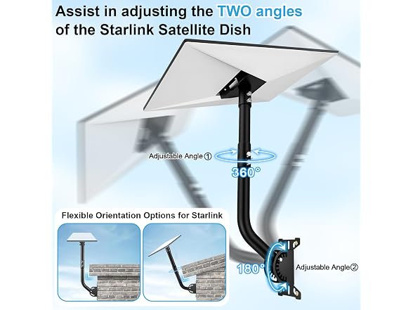 MONOJOY 360 Adjustable Mount for Starlink Standard