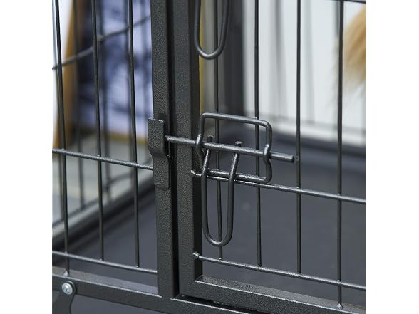 PawHut Folding Design Heavy Duty Metal Dog Cage