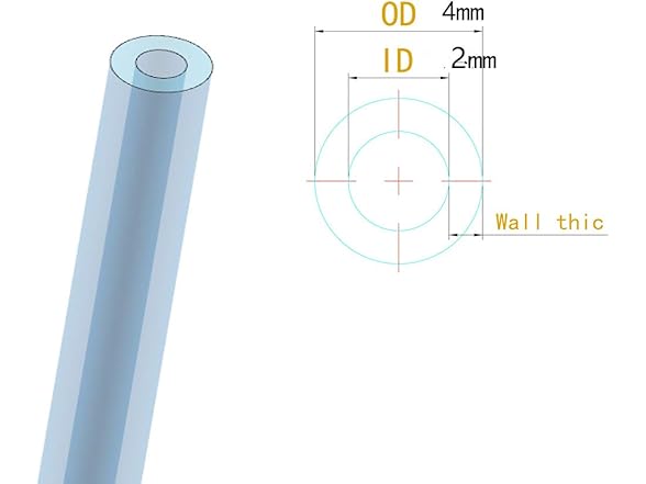 QBGTFAK PTFE Teflon Bowden Tube