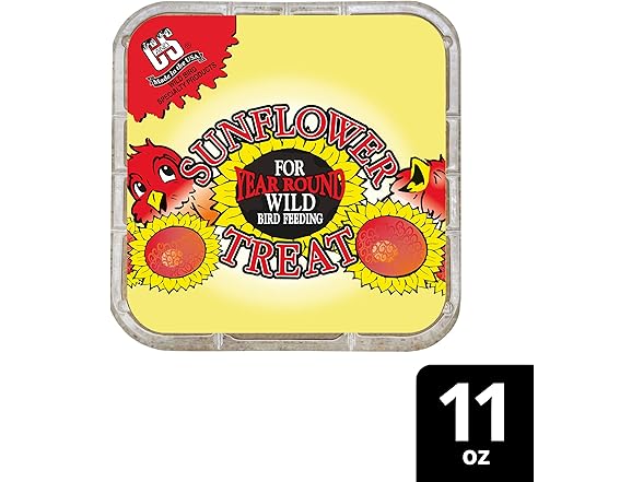 C&S Sunflower Suet Treat 11 Ounces 8 Pack
