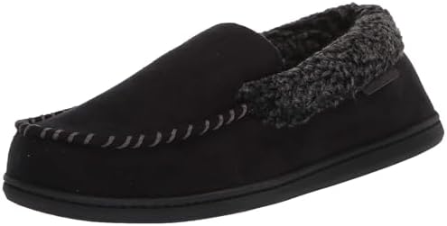 Dearfoams Men's Suede Moccasin Slippers