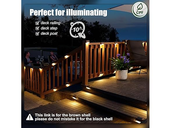 (16 Pack) SOLPEX Solar Deck Lights
