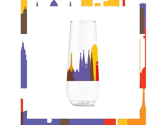 TOSSWARE 9oz Europe Plastic Flute 6Pk