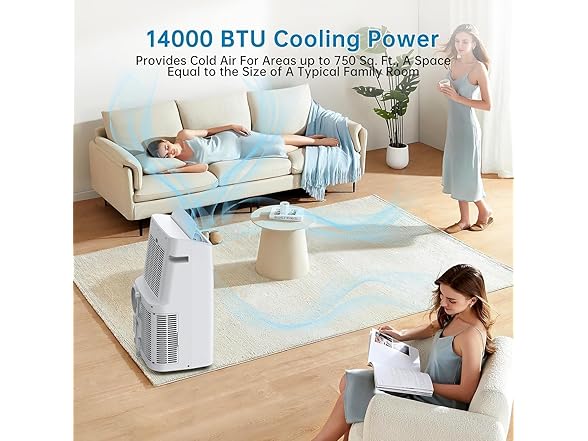 Vossfamul 14,000 BTU 3-in-1 Portable AC