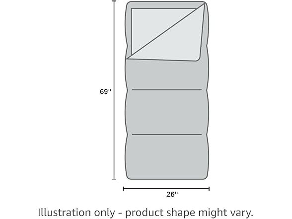Amazon Basics Rectangular Kids Ultra-Soft Light-Weight Indoor Slumber Sleeping Bag