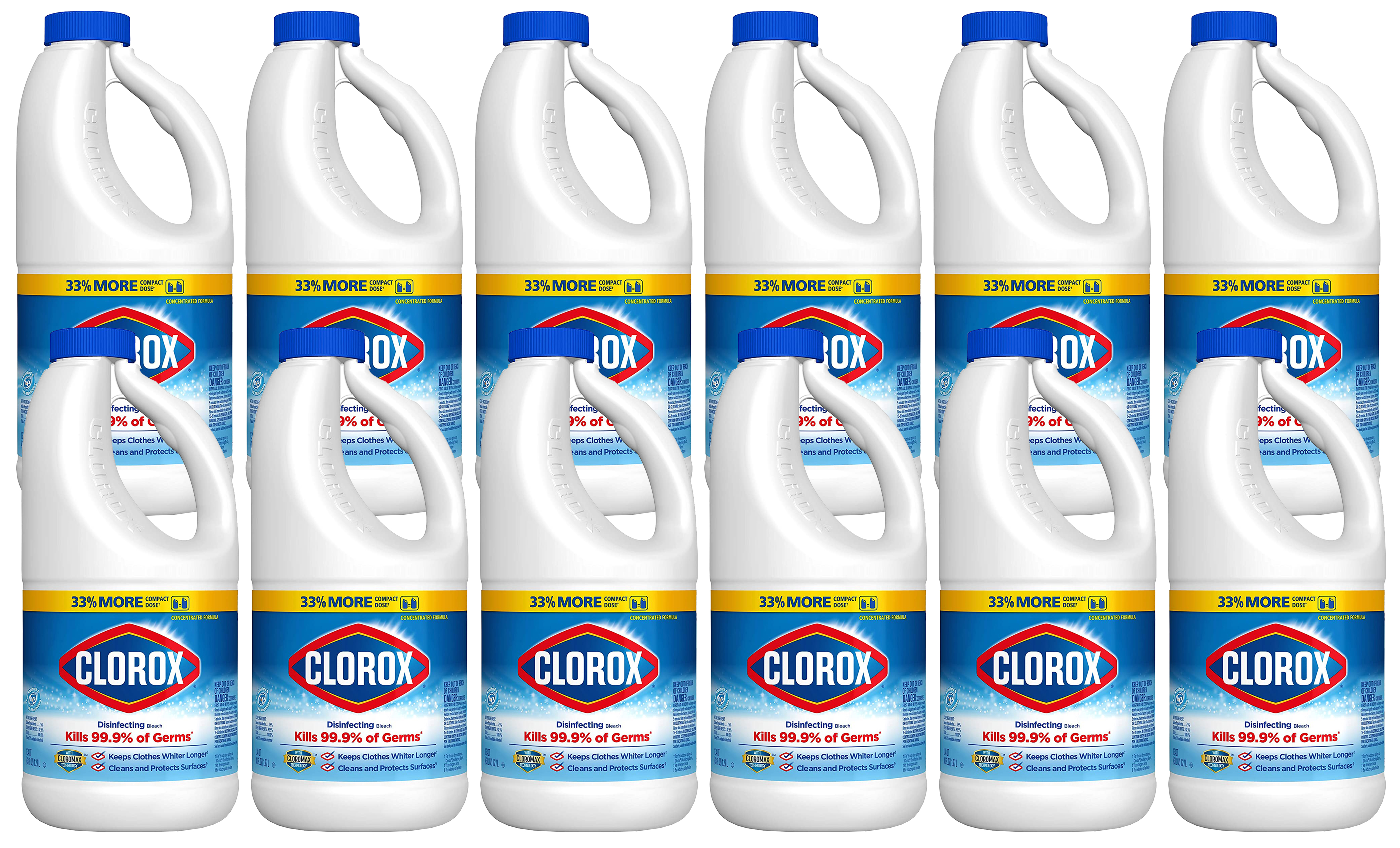 (6 or 12-Pack) Clorox Disinfecting Bleach 43ozs - Gallery 17