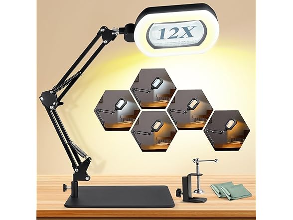 Toolastra magnifying glass with light