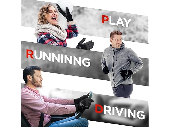 RUIXUE Winter Warm Gloves-L