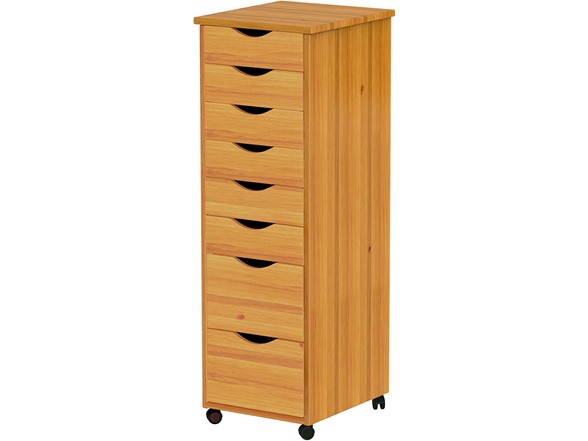 6+2 Narrow Drawers Pine