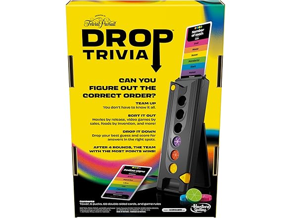 Hasbro Gaming Drop Trivia Electronic Game