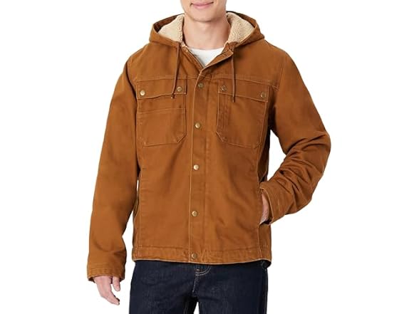 Amazon Basics Mens Hooded Workwear Jacket
