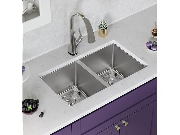 Elkay Crosstown 16 G SS 30" Sink Kit w Filter Faucet