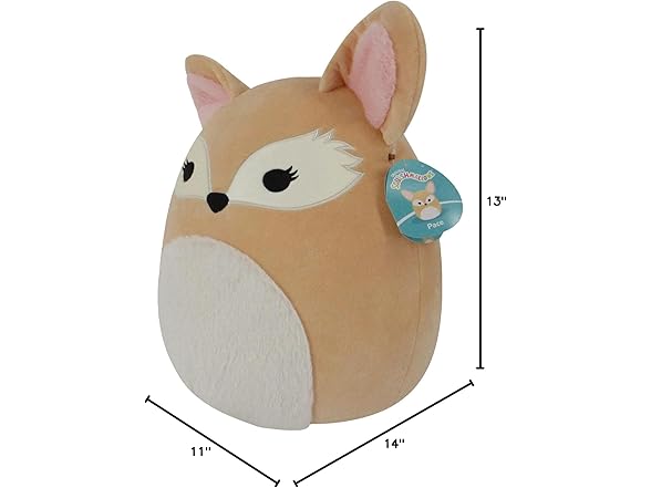 Squishmallows 14" Pace Tan Fennec Fox