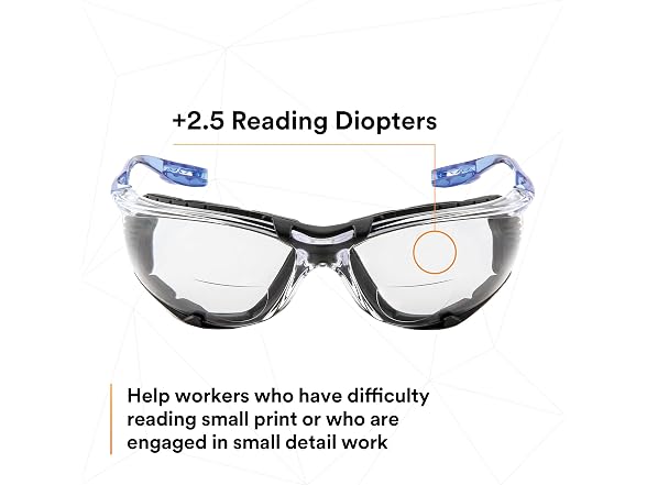 3M Safety Glasses, Virtua CCS Readers