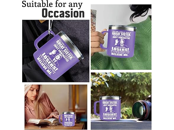 Best Sister Mug, 14 Oz Stainless Steel