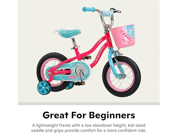 Schwinn Elm Bike, 12 Inch Ages 2-13