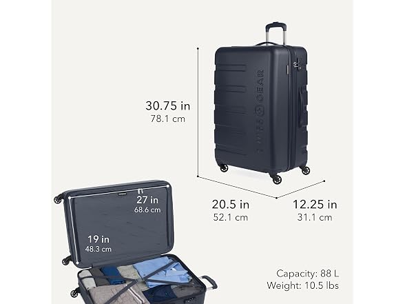 SwissGear 7366 Signature Hardside Luggage, 2-Piece Set