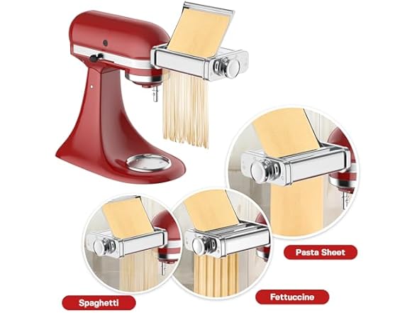 Cofun 3-in-1 Stainless Steel Pasta Attachement