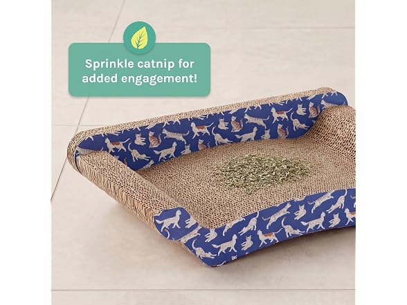 Kitty City Corrugate Sofa Lounger Cat Scratcher - Couch Bed