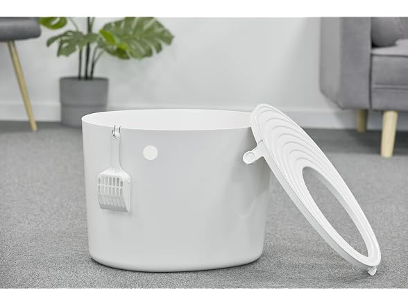 Iris Ohyama, Plastic Litter Box with Top Entr