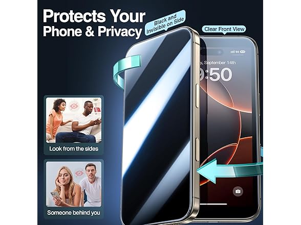 (2 Pack) SMARTDEVIL Privacy Screen Protector