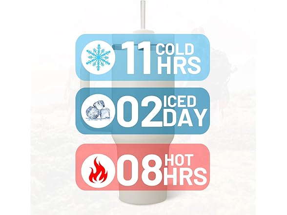 Junzilan 40 oz tumbler with handle