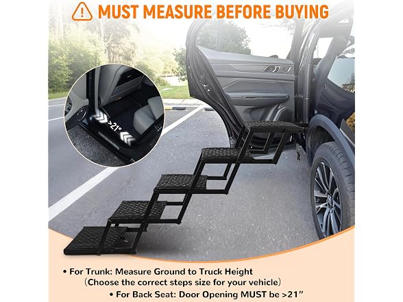 Heeyoo Extra Wide Stairs for Car