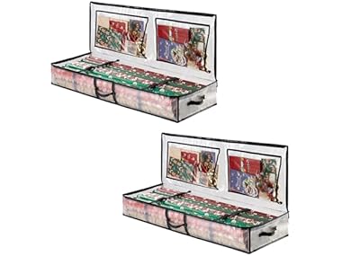 $13.99, Was $29.99, 53% Off! Veno MG-0027-CLRB2 2 Pk Clear Wrapping Paper Organizer dealfomo