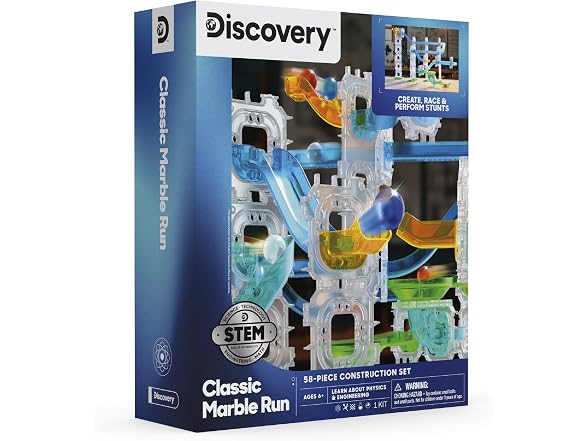 Discovery Marble Run Race Track – 58-Piece
