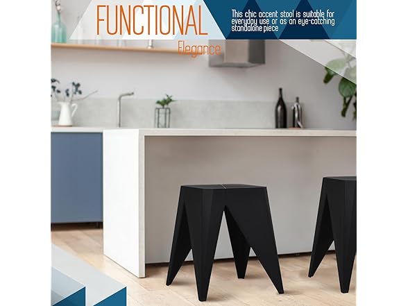 InterSpaceLiving Zuho Multi-Use Stool (2 or 4Pk)