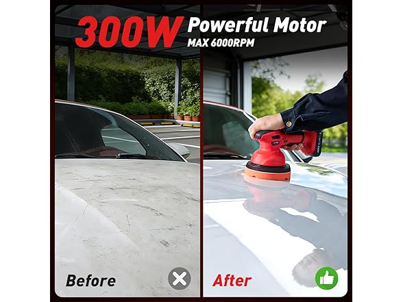Avhrit Cordless Car Buffer Polisher Kit