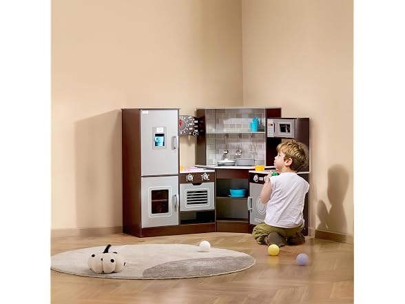 G3355-ZTCFWJTZZJSMU245GV9-S1 VEVOR Corner Wooden Play Kitch