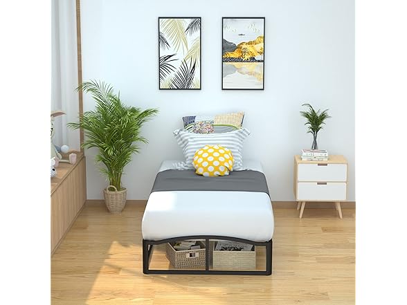 Amazon Basics Twin Black Metal Bed Frame