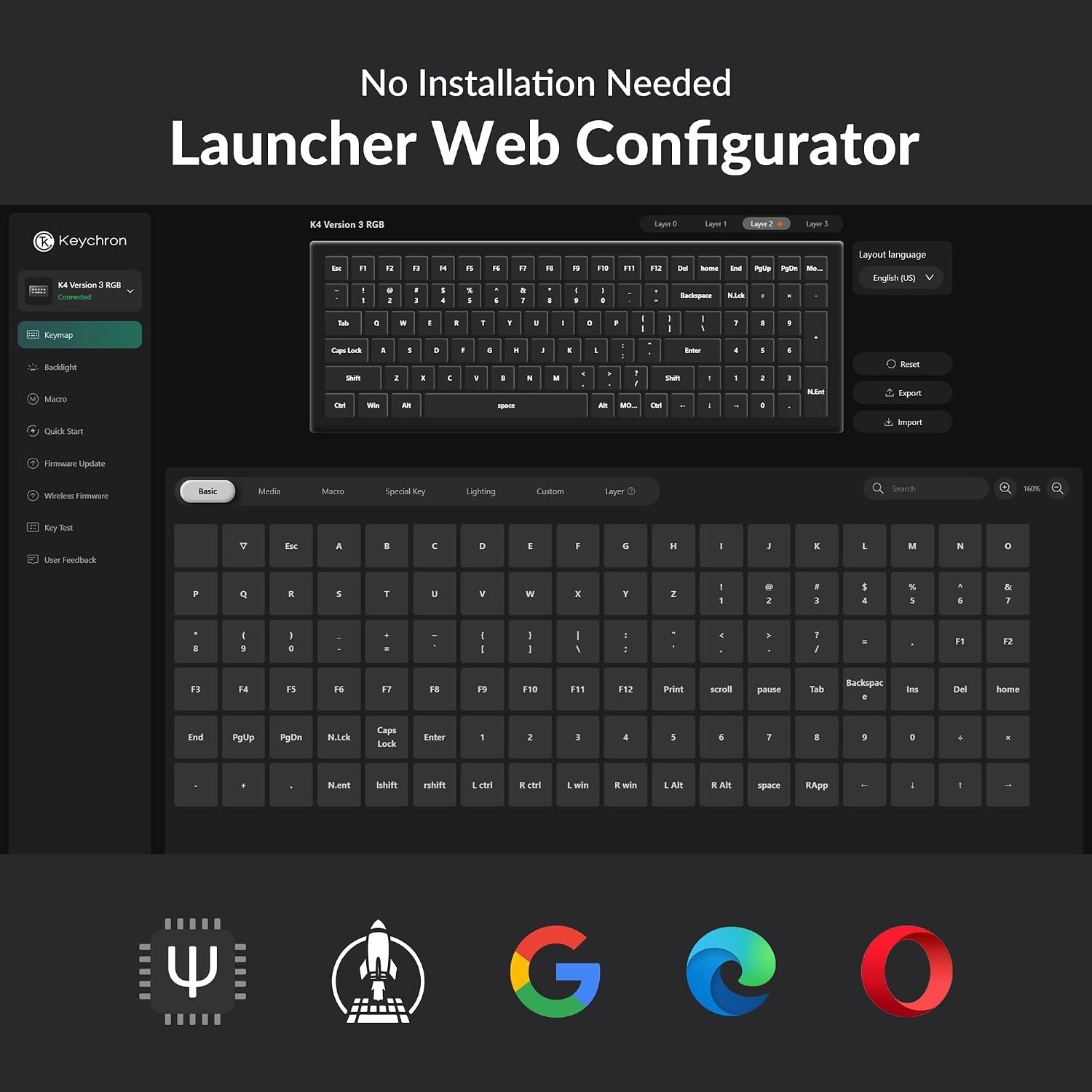 Keychron K4 96% Layout Wireless Mechanical Keyboard - Gallery 6