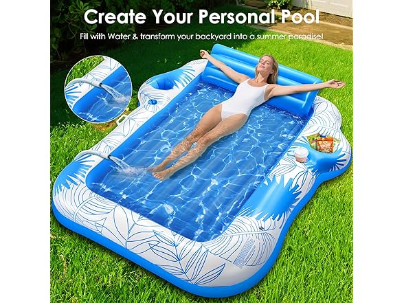 JIANYHW Inflatable Tanning Pool Float