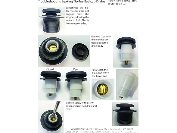 Westbrass D4931-4-62 1-1/2" x 12" Bath Waste & Overflow