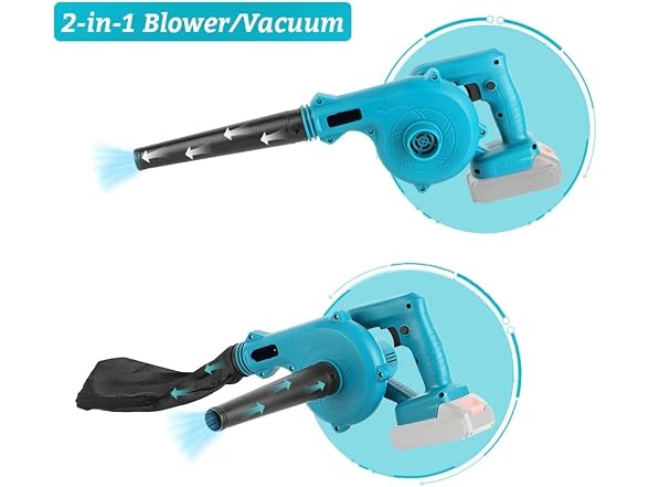 ZRATFWLJMDK GAR-53 Cordless Electric Leaf Blower 18V