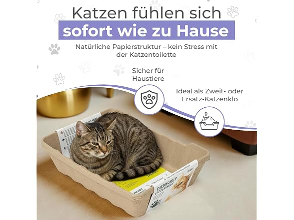 Eco Pet Box Disposable Litter Box 3 ct