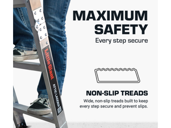 Little Giant Ladder 945-00002 25 LG ATTIC LDDR,25