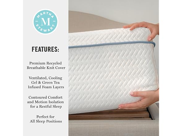 Martha Stewart 12" Twin Gel Mattress