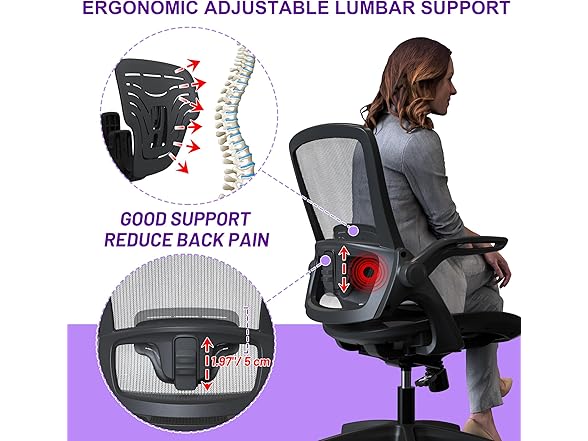 Ergonomic Mesh Seat Home Office Chair